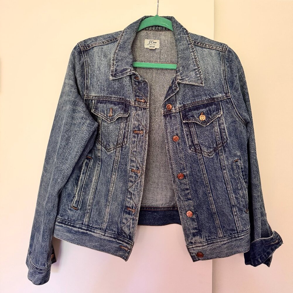 J. Crew Classic Denim Jacket, Size Medium, 100% Cotton, Rarely worn